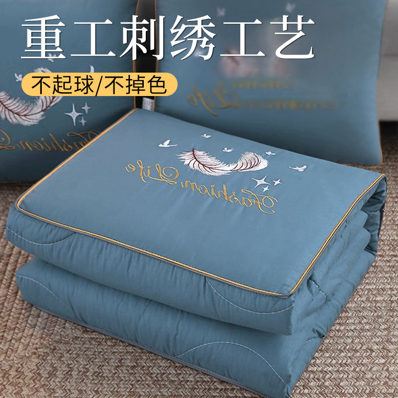 高端汽车专用抱枕被子两用车用后A排车载毯子二合一多功能2024新
