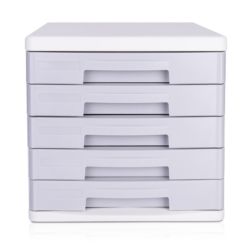 桌面文件柜办公室带锁塑料加厚多层组合柜子资料柜抽屉式收纳盒