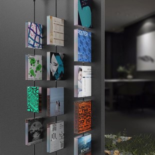 网红互动翻转墙企业文化背景板广告宣传牌国潮拼图旋转照片展示架