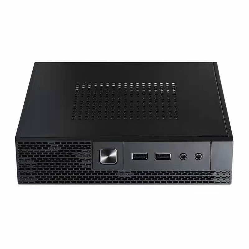 迷你小机箱thin itx机箱静音工控掌上电脑mini半高 支持背挂底座