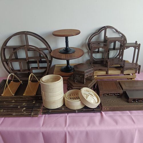 森系甜品台展示架木质摆台摆件婚礼订婚生日商务宴席冷餐茶歇摆台