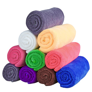 50条毛巾批發美容院包头发廊理发店美发专用定制绣字印字logo广告