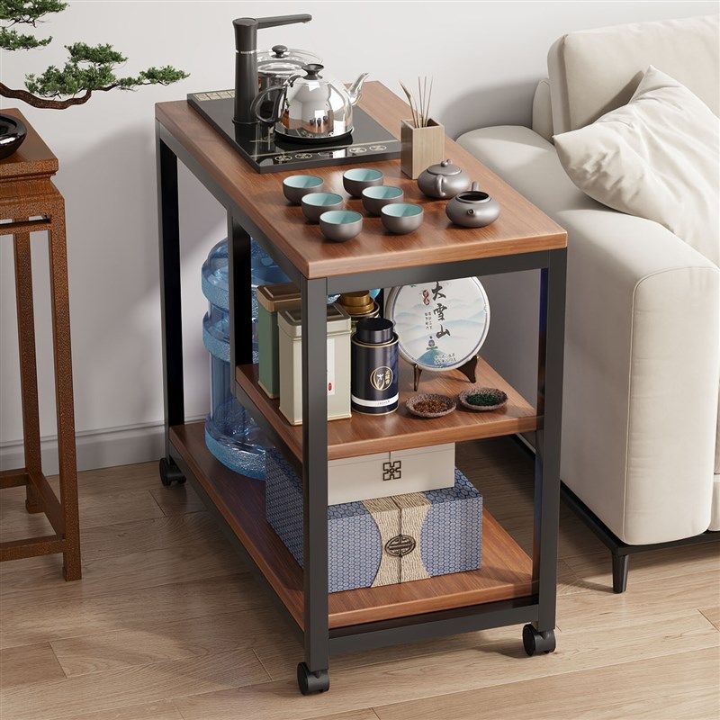 茶桌家用小茶台沙发边几侧边柜客厅可移动茶几置物架桌子茶水柜,住宅家具,角几/边几,淘宝优惠券,粉丝福利购,淘宝优惠卷