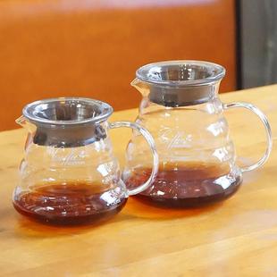 高硼硅玻璃家用过滤入门器具泡茶大号小号 Koonan咖啡壶手冲滴漏式