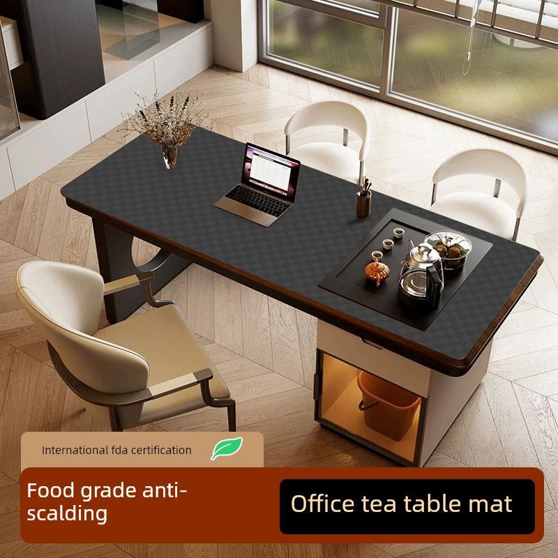 乐沃茶几垫纯硅胶办公室桌垫轻奢隔热垫现代新中式茶台垫客厅茶桌