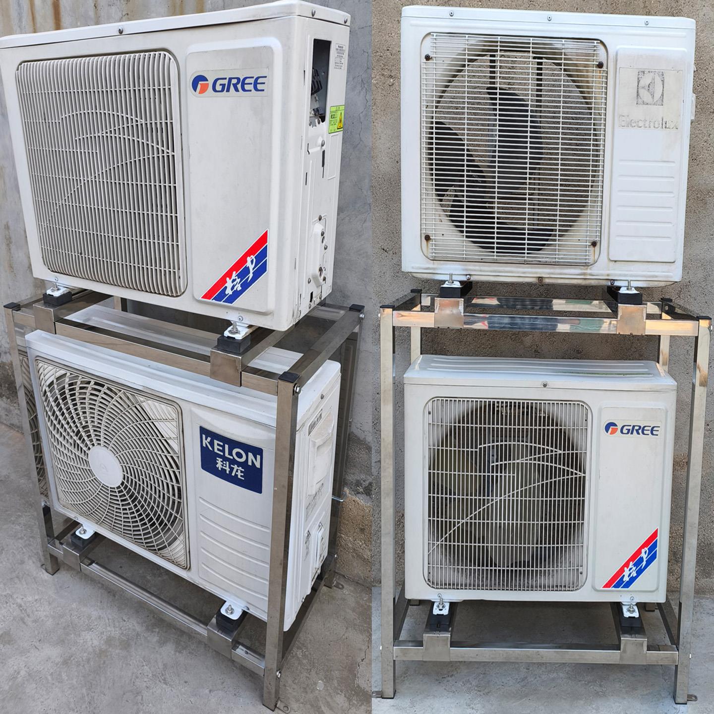 双层空调底座外机擡高离地散热架1.5匹2匹3叠放落地架柜机空气能