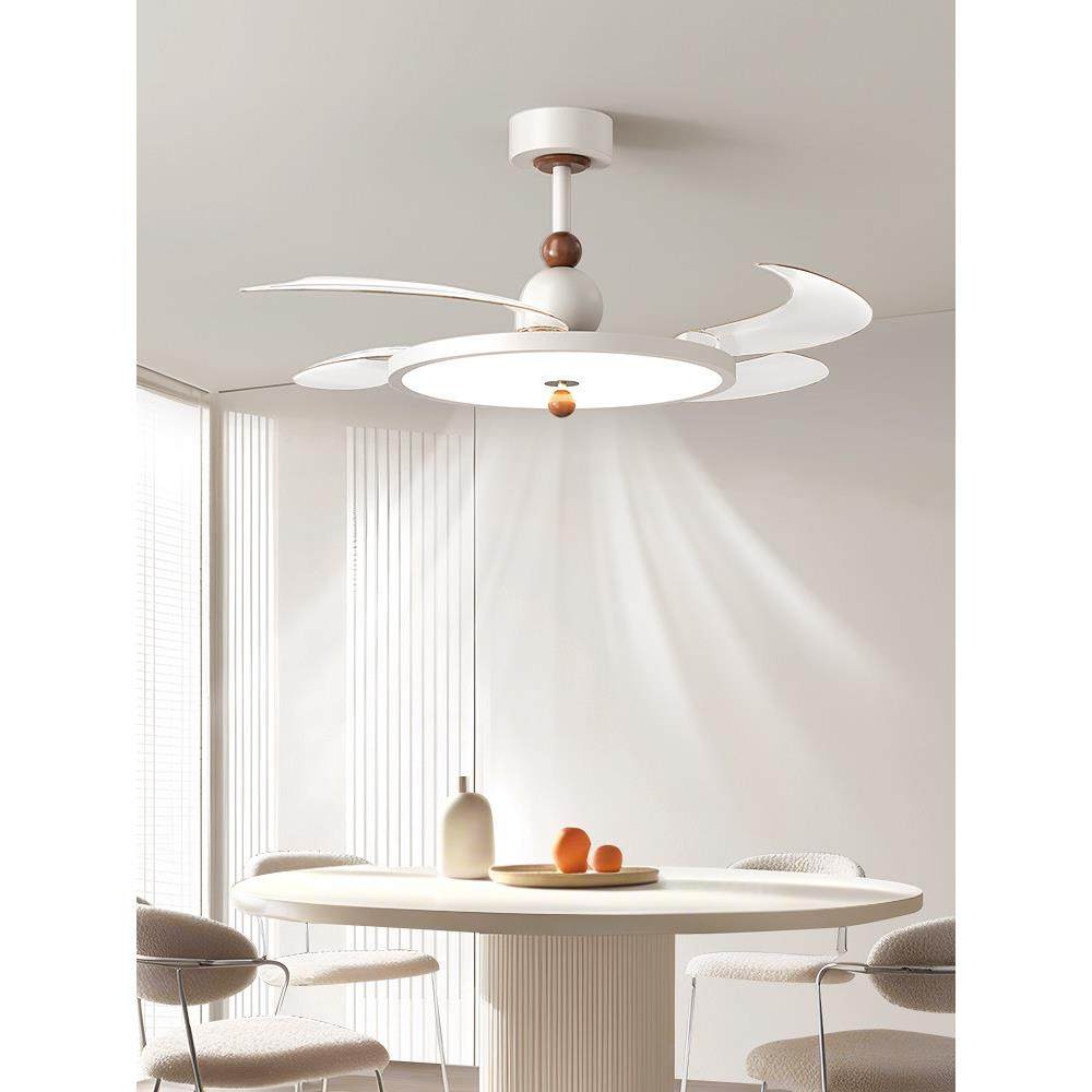 2025新款超薄风扇灯卧室吊扇灯吸顶灯护眼餐厅客厅一体电风扇吊灯