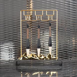 新中式毛笔架摆件创意客厅家居书房禅意办公桌玄关电视柜软装饰品