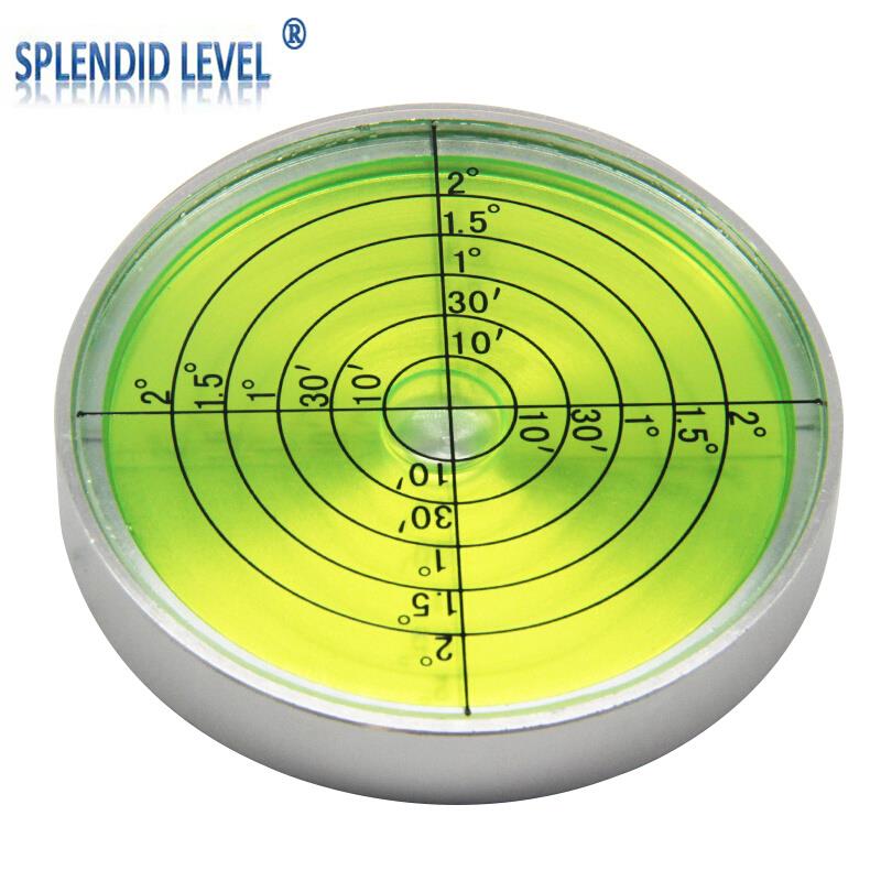 磁性金属万向高精度水平泡水准泡水平器圆水平尺平衡仪V水准
