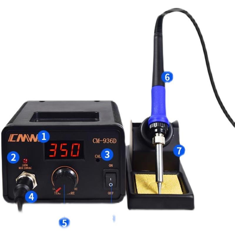 CMW创美威936/936D焊台电烙铁60W维修焊锡数显调温恒温烙铁电焊台