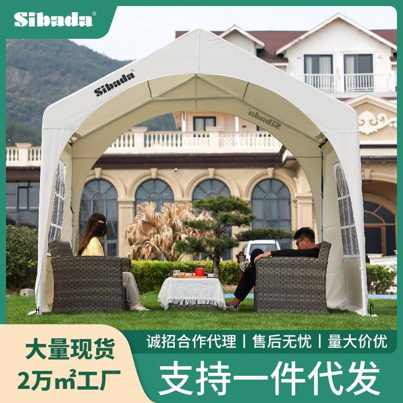 户外遮阳棚防雨棚集市帐篷商用篷房家用移动摆摊夜市简易棚