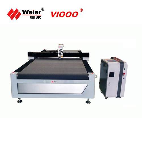 工厂沙发窗帘无纺布裁剪布料圆刀切割机，皮革坐垫振动刀切割机