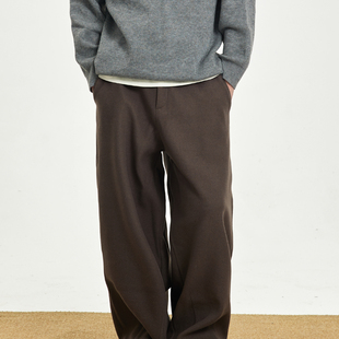 美式 潮牌宽松百搭休闲直筒阔腿裤 复古垂感直筒裤 冬季 男款 零界素