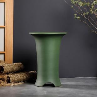 精品紫砂花盆民国绿手工兰花盆大口径春兰剑兰专用盆室内桌面绿植