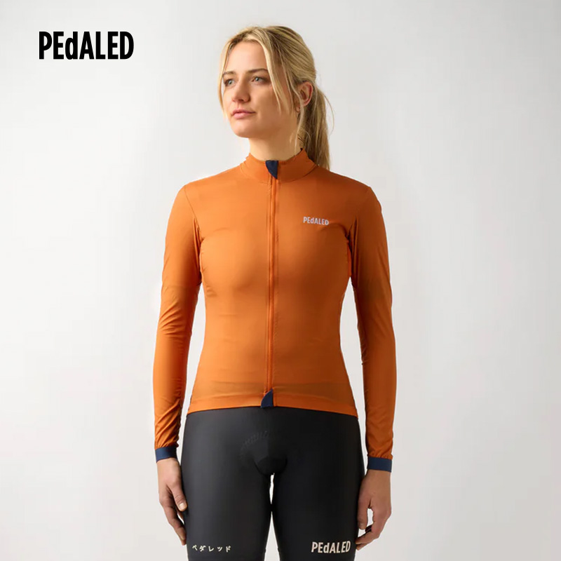 【福利】PEdALED 女士 ESS WINDPROOF JKT 橙棕色 骑行夹克