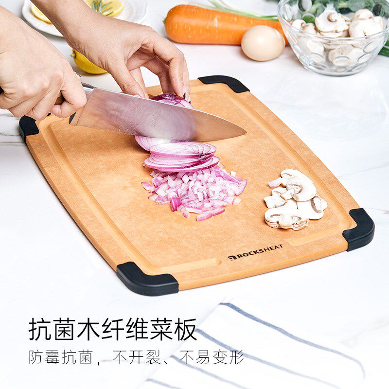 松木纤维菜板不易发霉 家用双面砧板切水果案板粘板