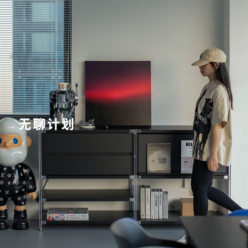 无聊计划 客厅氛围感装饰画色彩渐变挂画现代简约书房壁画高级感