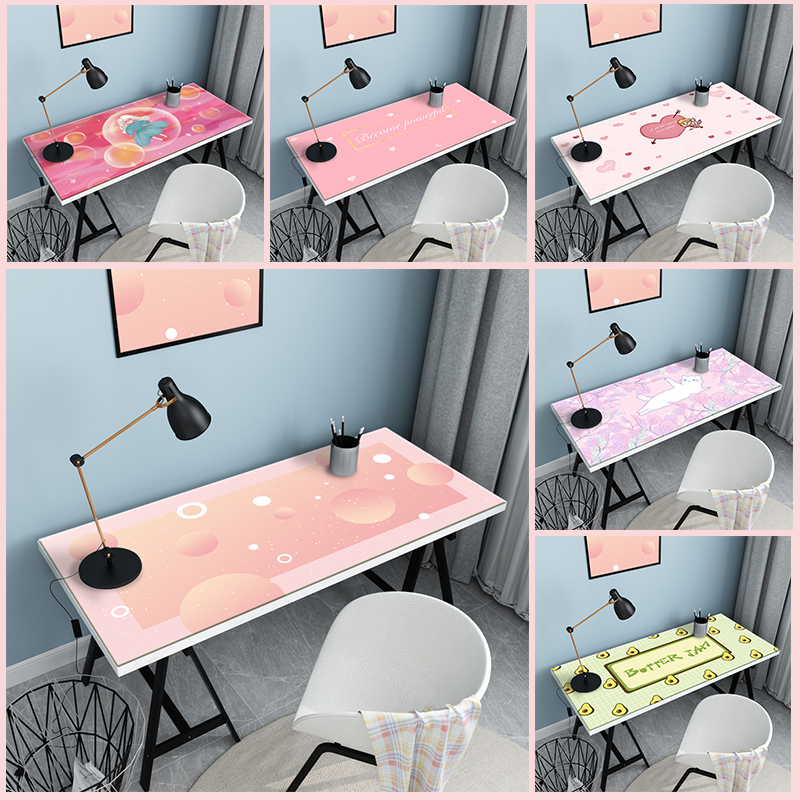 少女心桌布ins粉色公主风学生日式可爱防水防油书桌写字学习桌垫