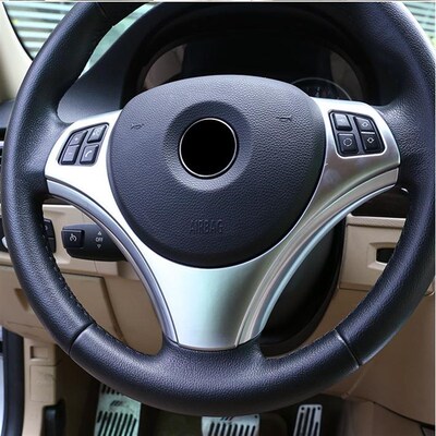 06-12款3系E90方向盘亮片框内饰改装老3系方向盘亮片贴配件装饰