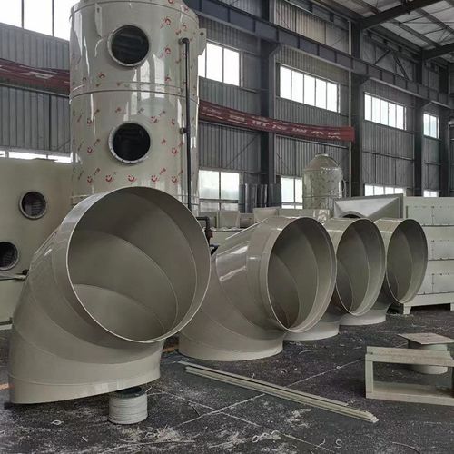 厂家PP风管弯头排风管道出风口市政建筑环保通风工程90度大口径