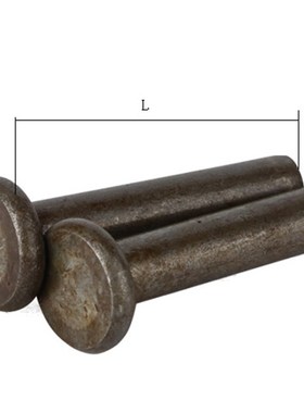 GB109镀锌平头铁铆钉铁实心铆钉镀白色铁钉8mm系列【5公斤起拍】