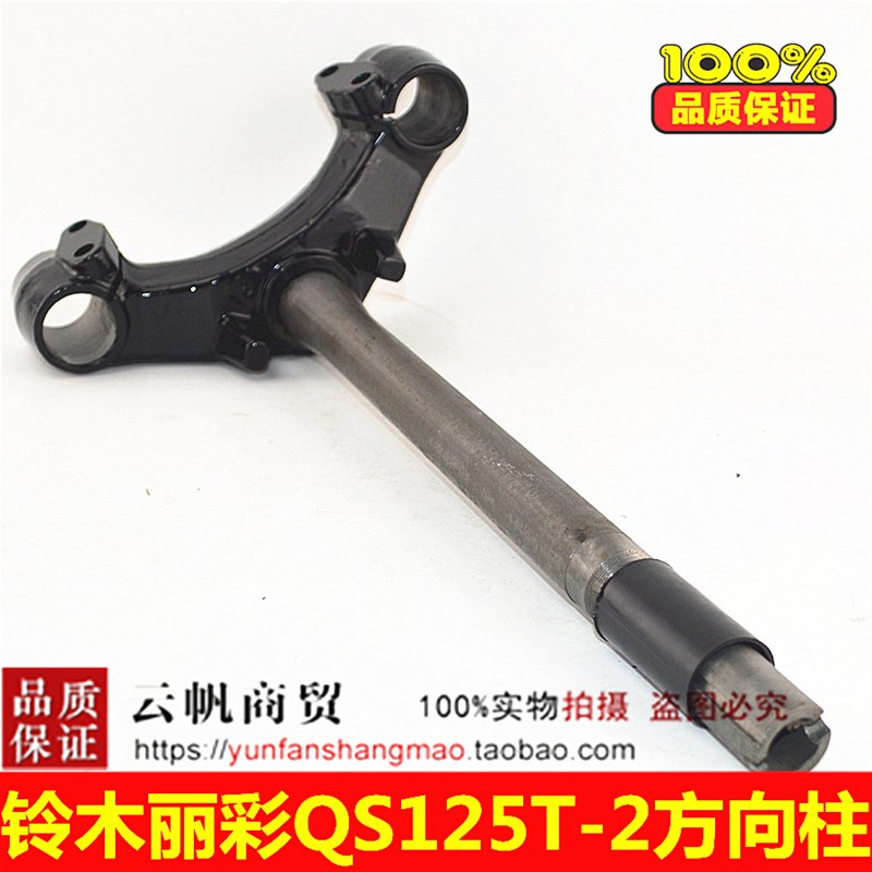 适用轻骑铃木摩托车配件 丽彩QS125T-2方向柱  韵彩QS100T方向柱