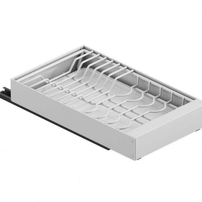 1厨房碗碟收纳架橱柜内置放碗盘分隔拉篮免安装抽拉碗架沥水置物