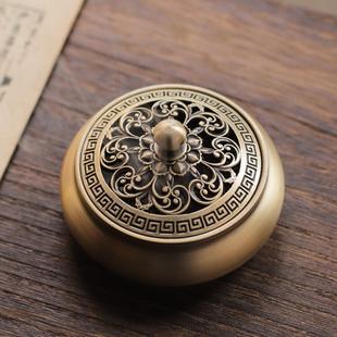 纯黄铜香炉线香炉供佛香插家用室内香薰炉供奉熏香小号檀香炉