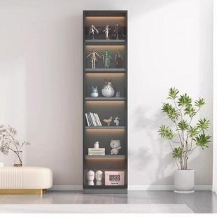 书柜展示柜电视柜边柜置物酒柜靠墙家用客厅立柜带玻璃门柜子窄柜
