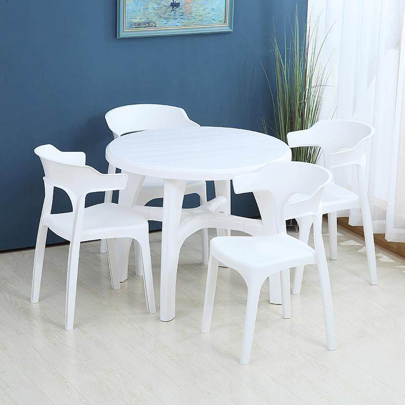 家用塑料桌椅组合商用烧烤店夜市沙滩桌奶茶店圆桌户外大排档餐桌,住宅家具,不锈钢/PVC餐桌,淘宝优惠券,粉丝福利购,淘宝优惠卷