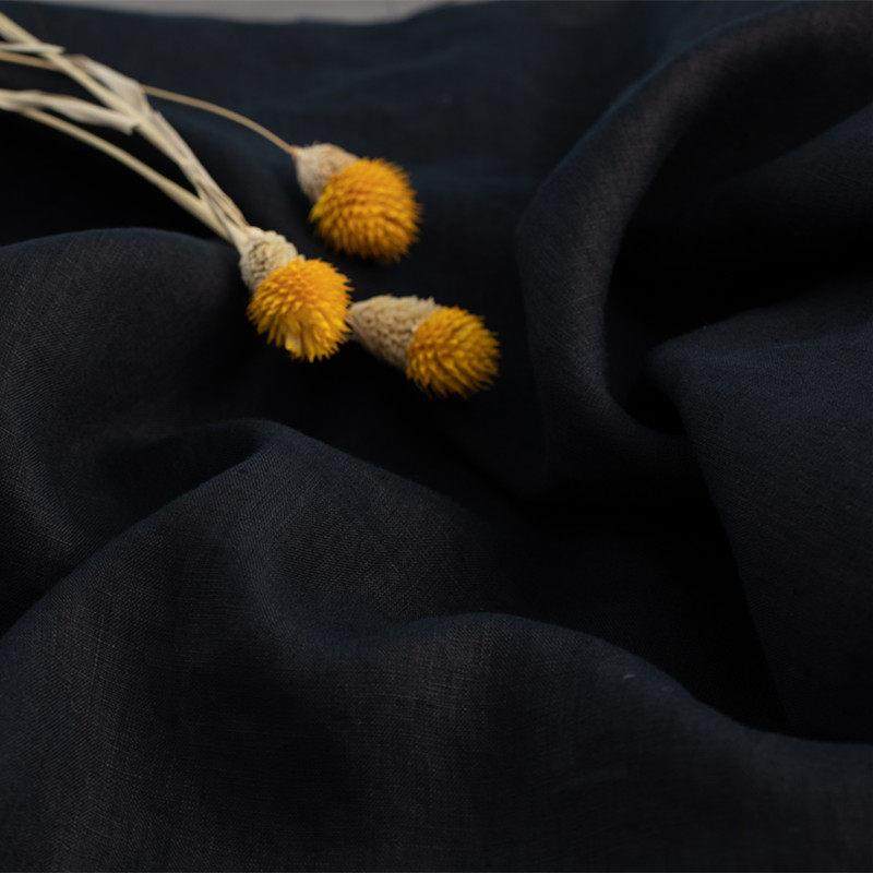 【静黑】旅行文艺亚麻布料石磨砂洗麻料袍子连衣裙裤子衬衫外套,居家布艺,海绵垫/布料/面料/手工diy,淘宝优惠券,粉丝福利购,淘宝优惠卷