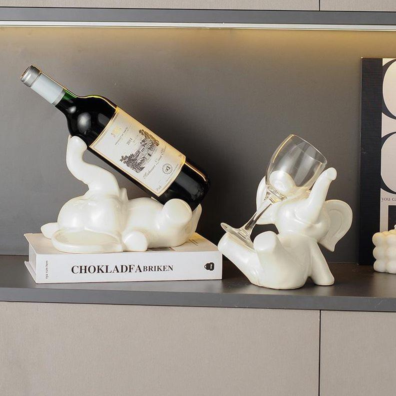 小飞创意奢高档客厅红酒架摆件酒柜象品装饰家轻居玄关餐边91柜摆