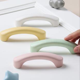 现代简约高档长拉手儿童房大衣柜门柜子抽屉把手通体通顶一门到顶