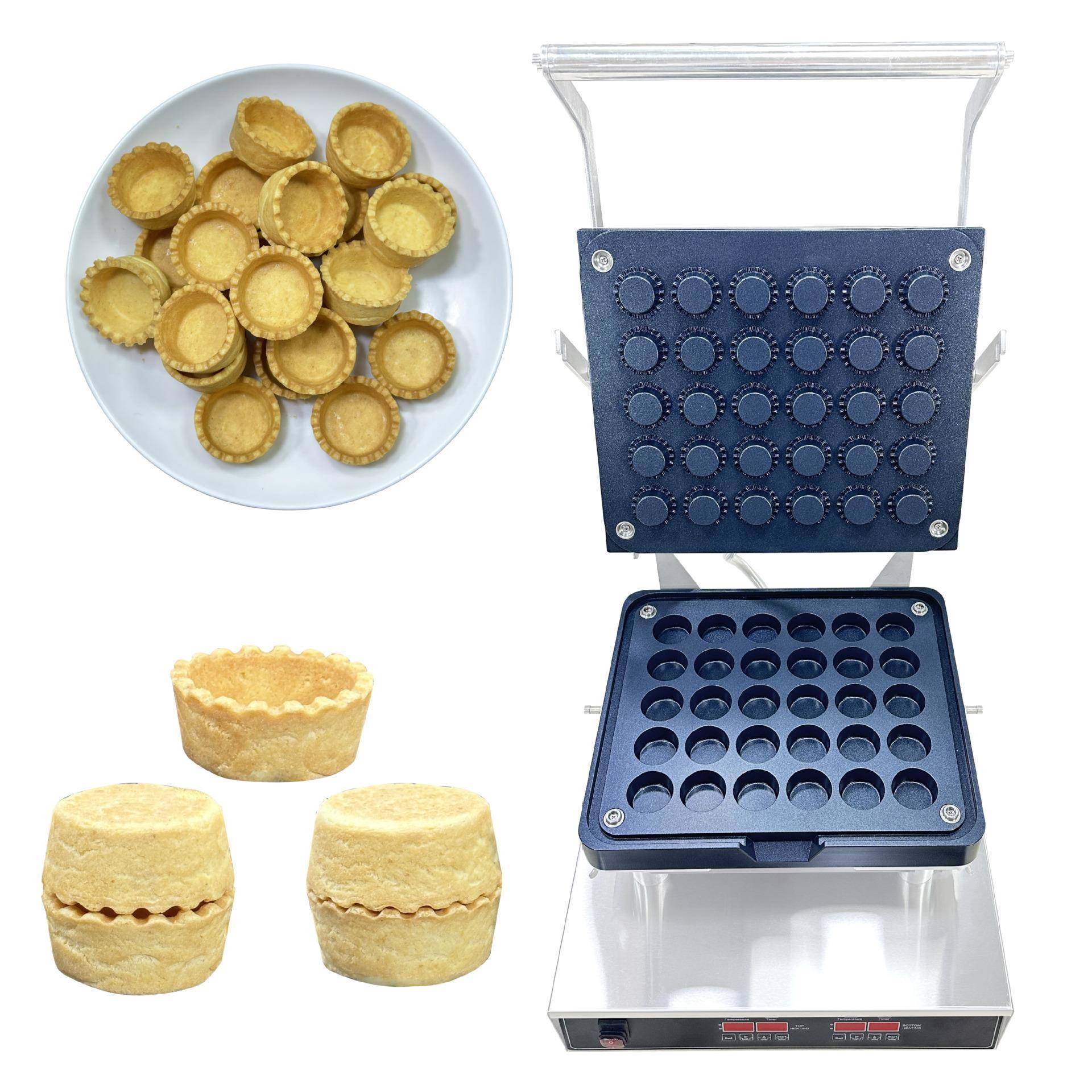 灌浆曲奇机流心芝士蛋挞壳30孔齿纹圆形芝士蛋挞皮机双数显温控,清洗/食品/商业设备,休闲食品加工设备,淘宝优惠券,粉丝福利购,淘宝优惠卷