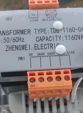 全新 TDB-1160-04  电梯变压器 110V/5A DC110V/5A 1160VA