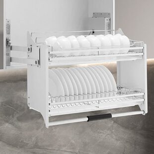 060碗篮拉篮升降75收纳拦阻尼0下上850柜0碗碟吊柜式 0拉升降机0拉