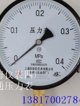 -压力表0压力表弹簧管自动蒸汽锅炉0.150化 仪表上海MPA四厂Y-4