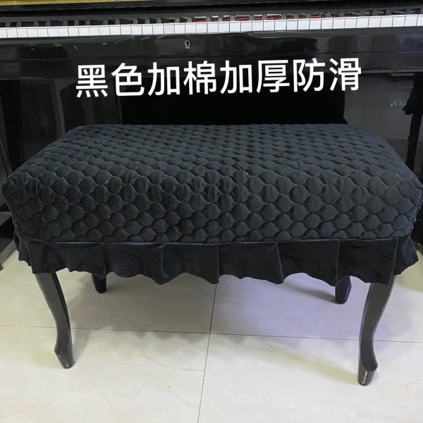 钢琴凳罩琴凳子套双人凳罩田园布艺梳妆凳罩单人升降凳罩坐凳垫罩