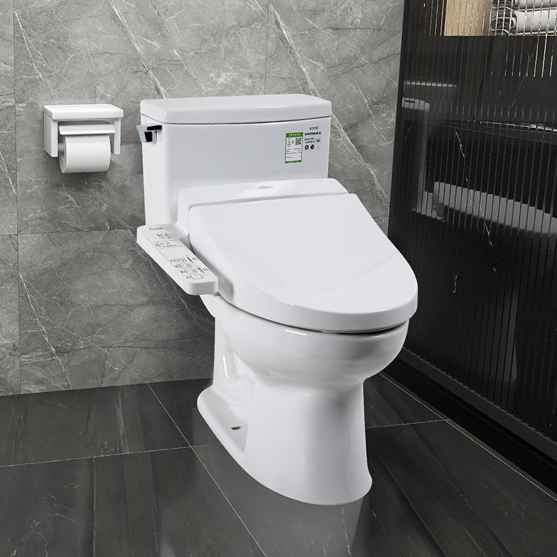 TOTO马桶CSW718B智v能盖板卫生间家用虹吸喷射抽节水分体式坐便器