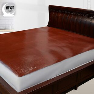 1.5硬子牛皮席皮帛牛皮凉席水层定制凉席三件套席头蓝 1.8米m夏季