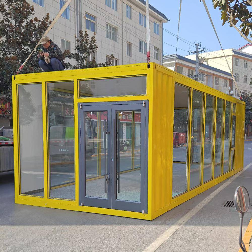 集装箱网红街打造专属设计可移动特色网红集装箱房玻璃幕墙商铺房