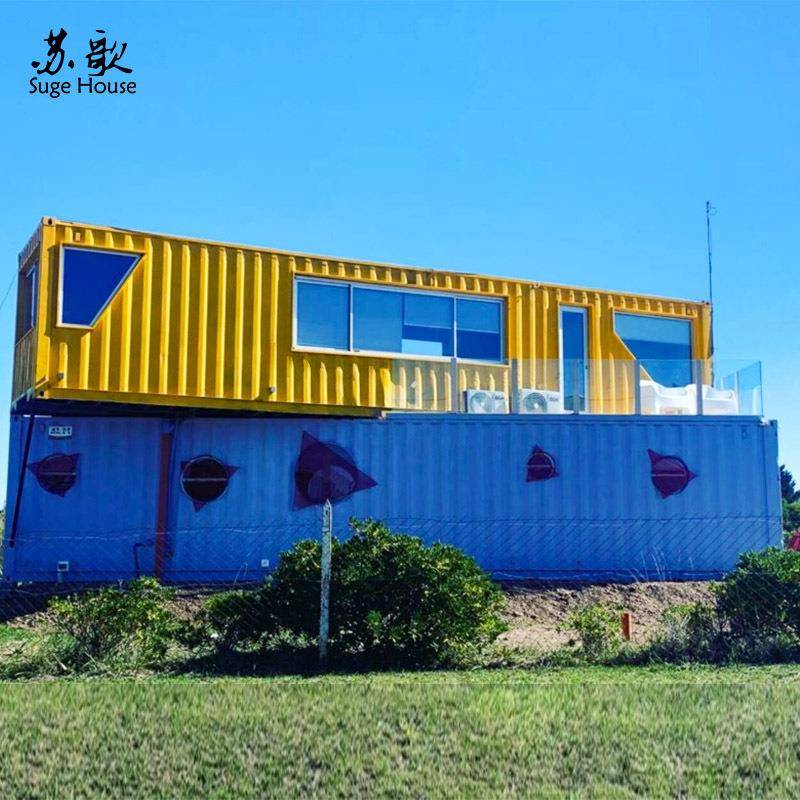 全新二层镀锌钢结构集装箱改造创意模块化工作室办公室设计施工