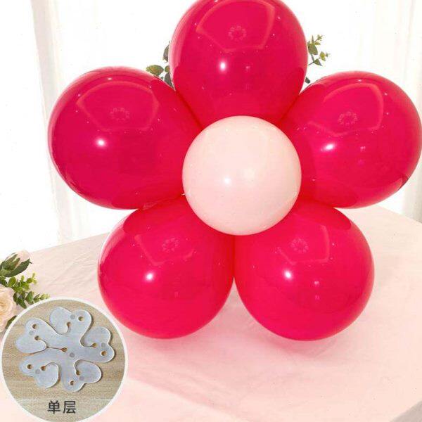 气球扣生日装饰扮布置用品梅花夹造型花朵卡扣环扣卡子夹毕业典礼