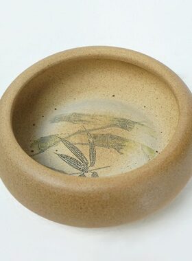 新中式陶瓷摆件创意竹子粗陶家居客厅摆设样板房工装软装工艺品