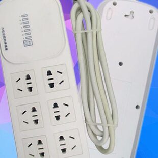 10A 6路分控遥控插座 遥控电源插板大功率遥控排插无线遥控插座板