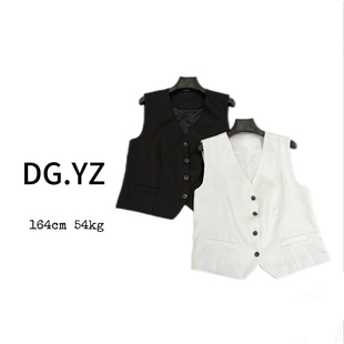 开衫 单排扣V领无袖 新款 马甲5002A 樱子家