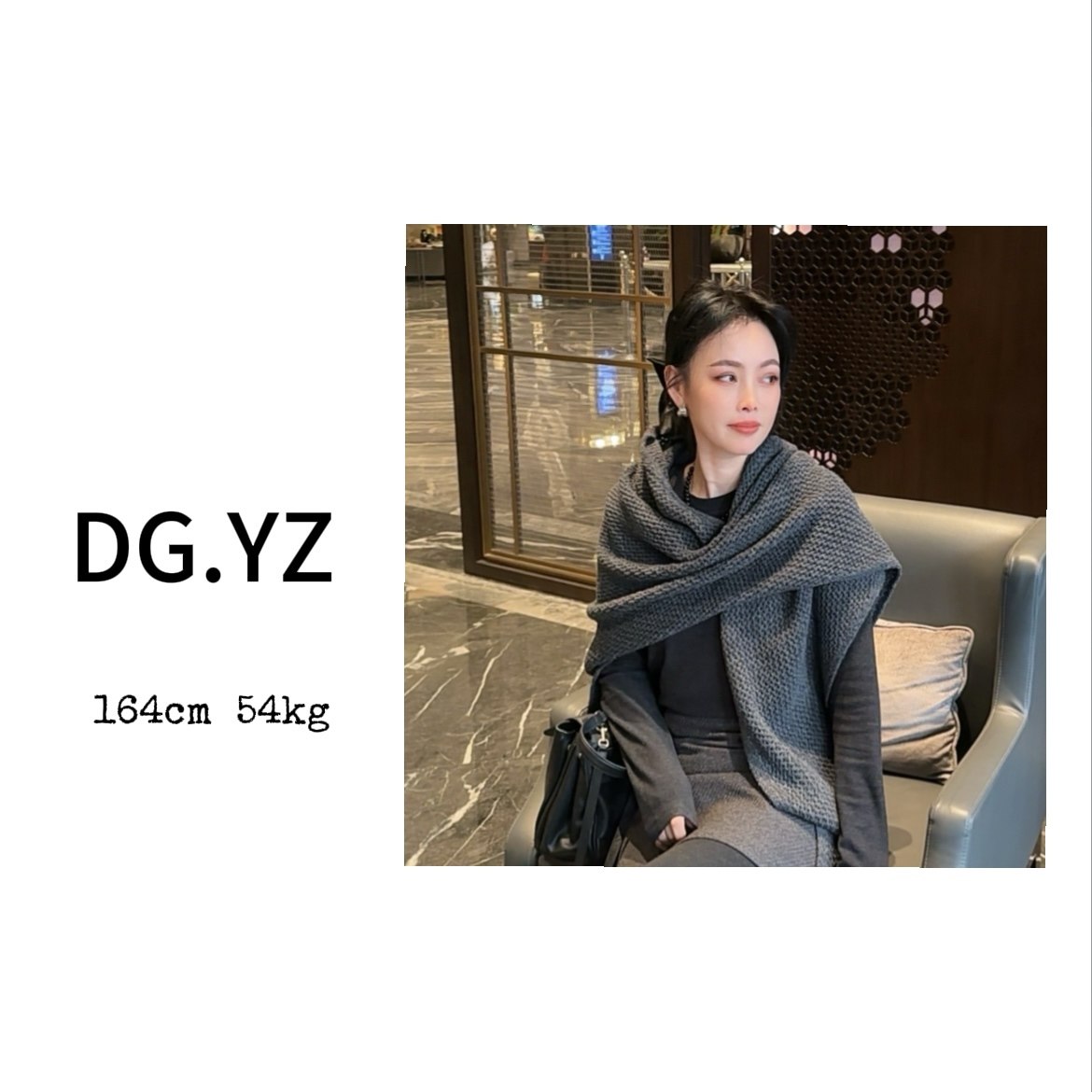 【樱子家】2508F秋冬新款时尚多功能保暖百搭三角围巾羊毛披肩