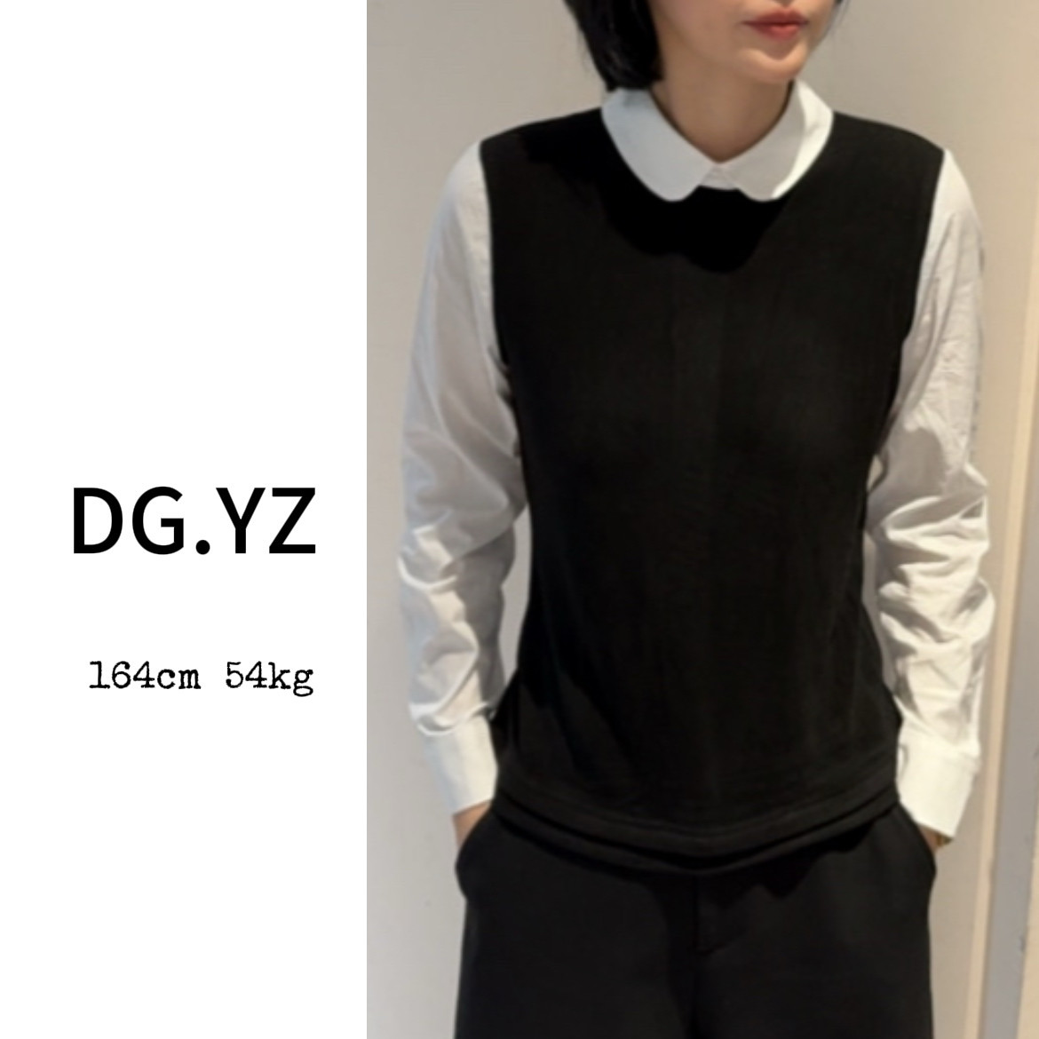 【樱子家】3079F假两件加绒衬衫拼接上衣