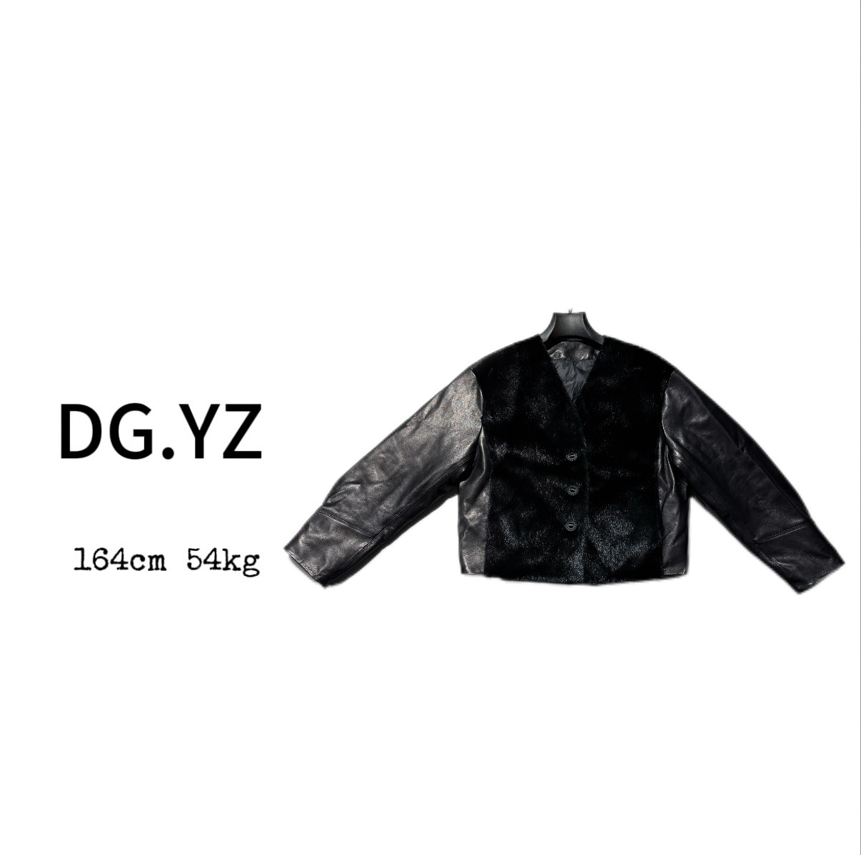 【樱子家】3223F单排扣V领拼接水貂鹅绒真皮外套,女装/女士精品,皮衣,淘宝优惠券,粉丝福利购,淘宝优惠卷