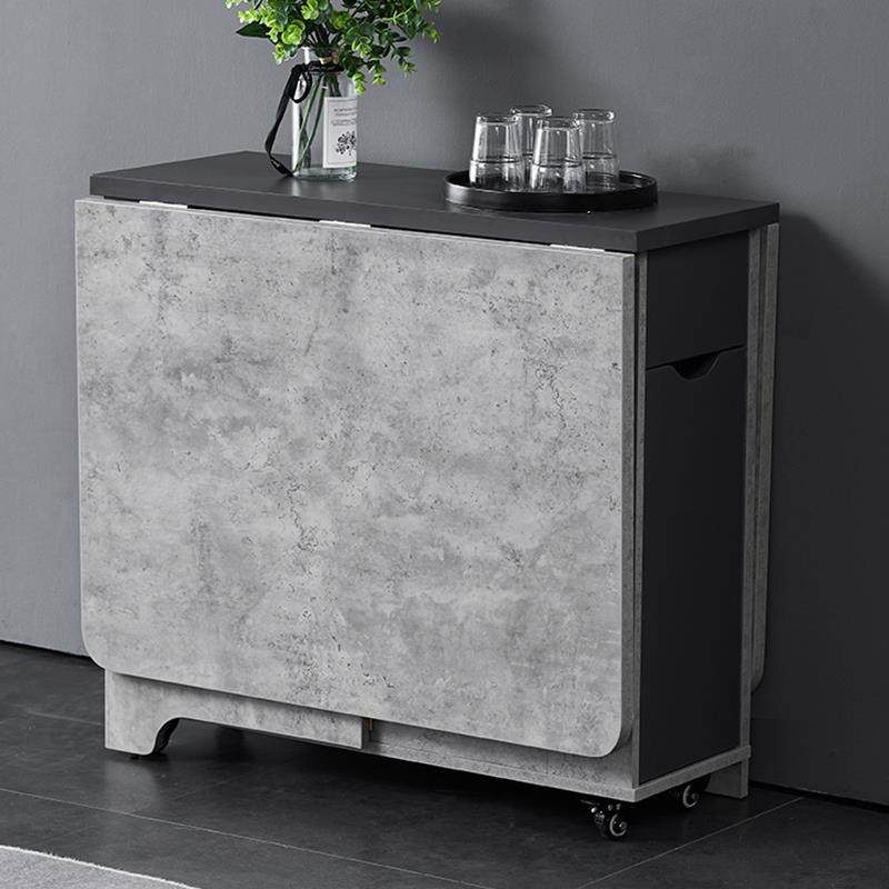 小户型折叠餐桌家用长方形伸缩可收纳省空间吃饭折叠餐桌椅子组合,住宅家具,板木餐桌,淘宝优惠券,粉丝福利购,淘宝优惠卷